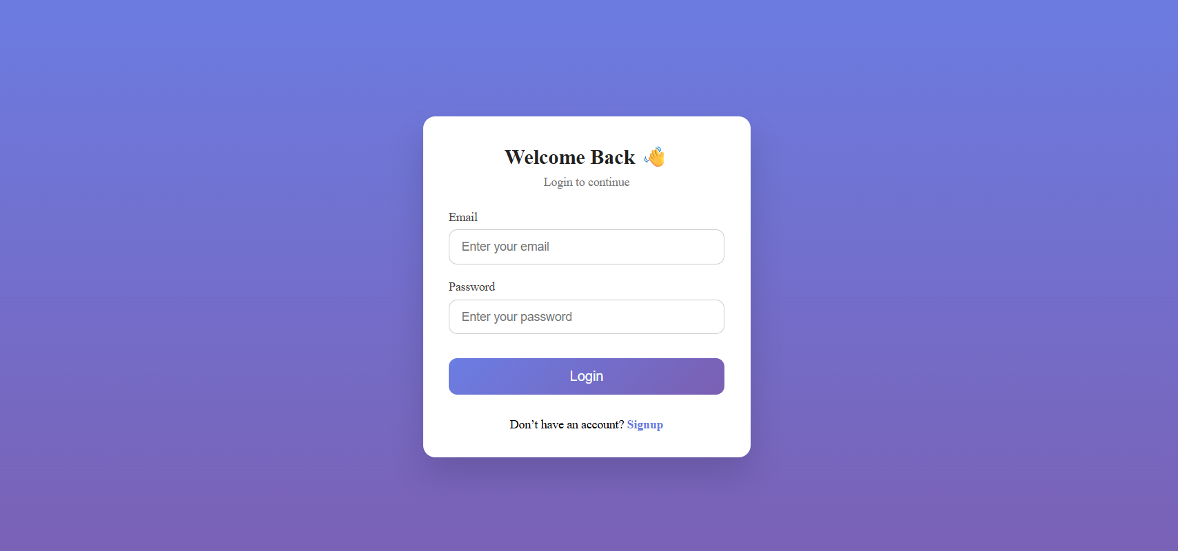User Authentication System